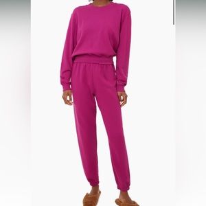 NWT Z SUPPLY jewel pink sweat set
